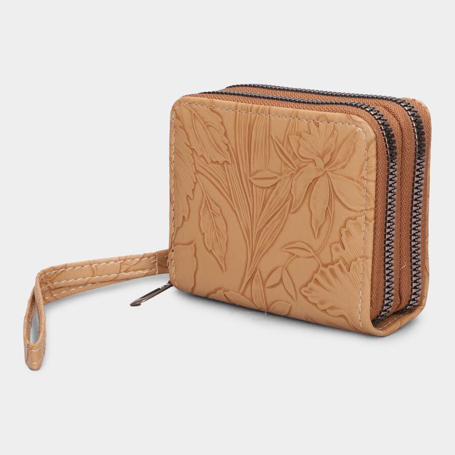 Women's Brown Polyurethane Handbag, , large image number null