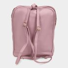 Women's Peach Polyurethane Backpack, , small image number null