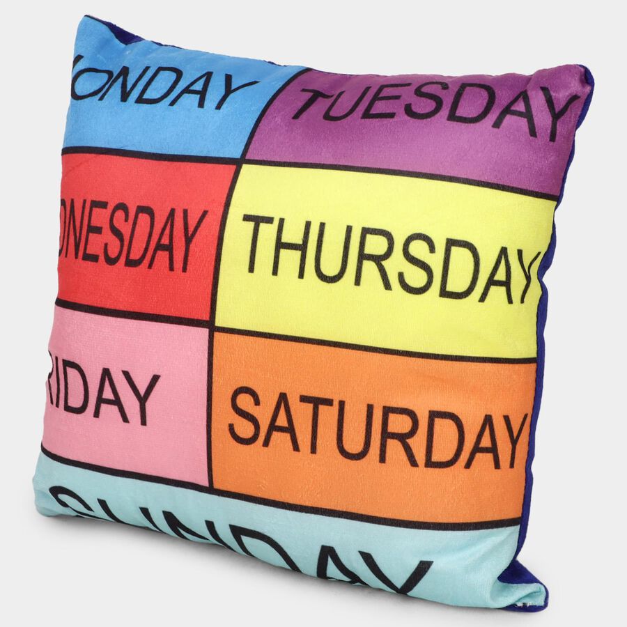 Multicolor Fabric Cushion, , large
