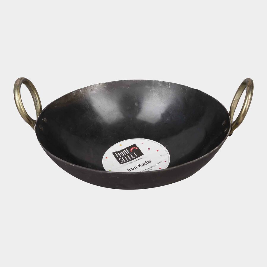 Deep Frying Iron Kadhai - 27 Cm, , large image number null