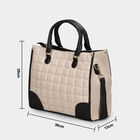 Beige Pu Hand Bag, , small