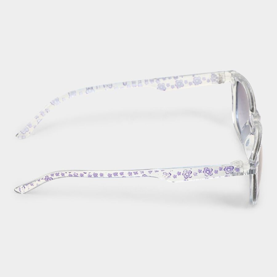 Kid's Plastic Clear Glass Wayfarer Sunglasses, , large image number null