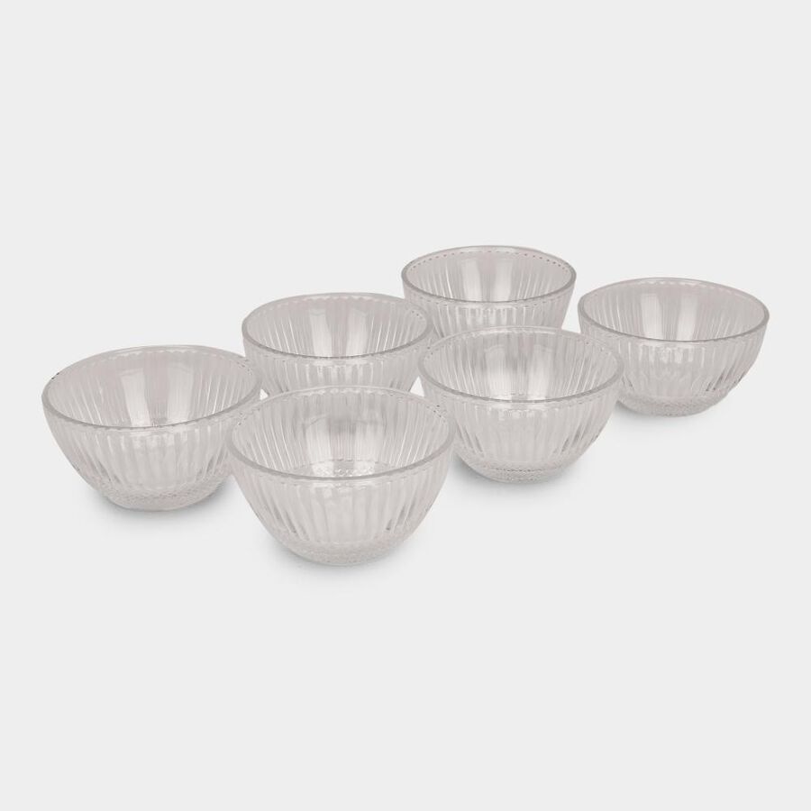 230ml Glassware Bowl Set of 6, , large image number null