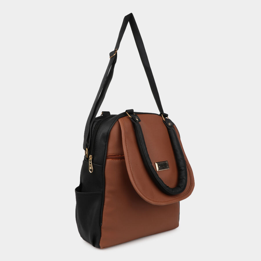 Women Solid Tan Handbag, , large image number null