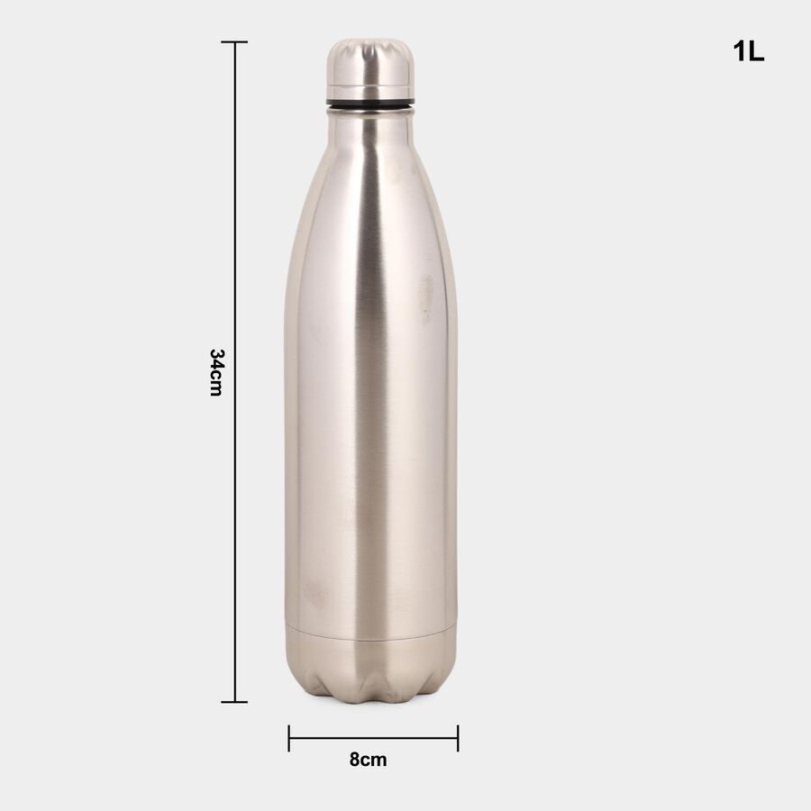 1 L Steel Insulated Bottle | 24 Hours Hot and Cold Water Bottle, , large image number null