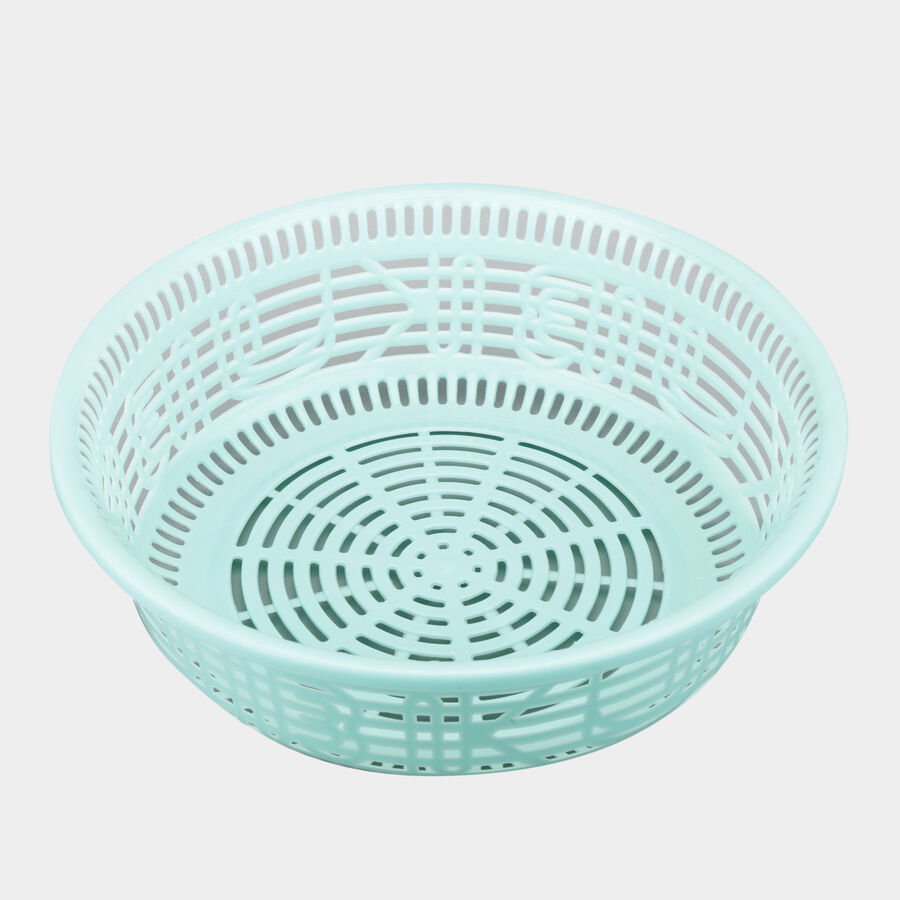 Green Plastic Basket, Set of 4, , large image number null