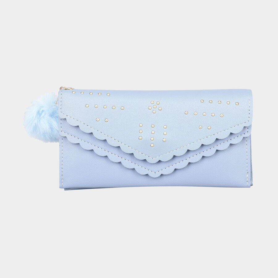 Women's Polyurethane Envelope/Zipper Hand Pouch, , large image number null