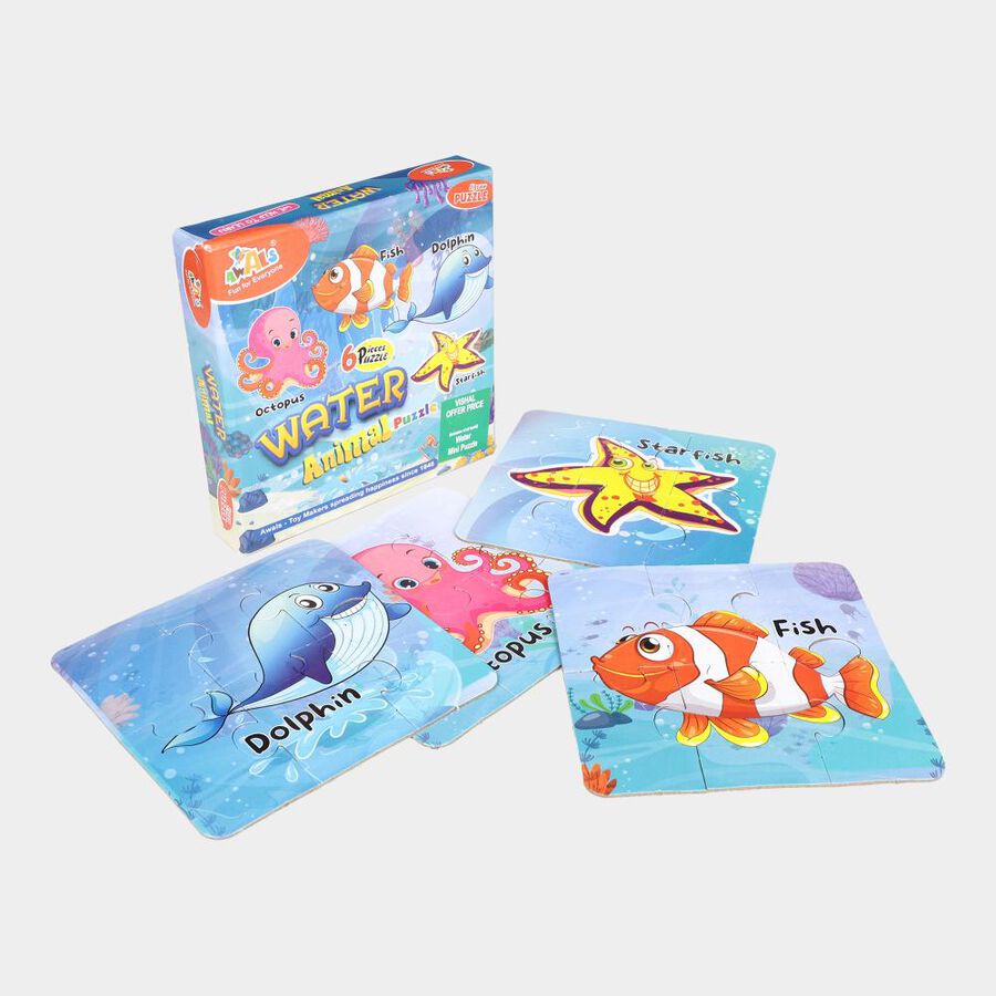 Kid's Aquatic Animals Puzzle, 24 Pcs., , large image number null