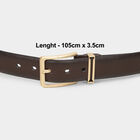 Men's Black Polyurethane Belt, , small image number null