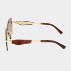 Men's Brown Plastic Mens Sunglasses , , small
