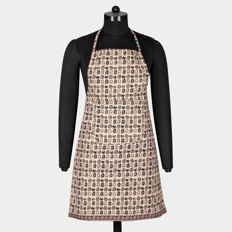 Cream Cotton Apron, , large image number null
