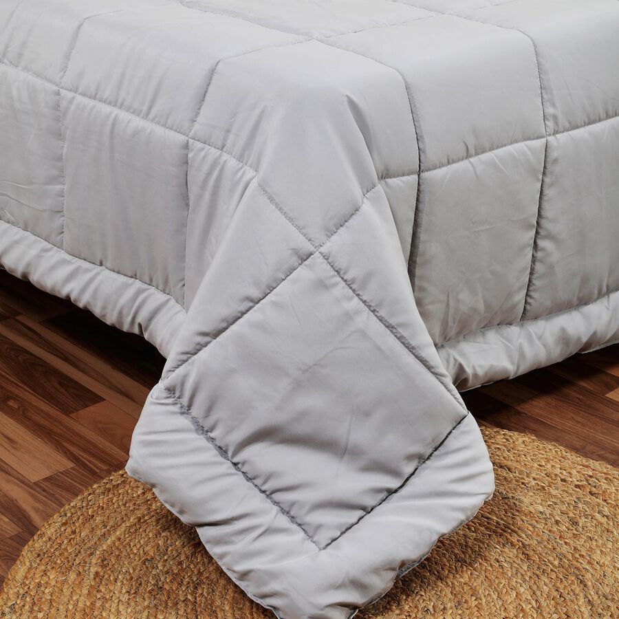 Grey Polyester Comforter, , large image number null