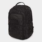 Black Polyester Backpack with Laptop Compartment and USB Port, , small image number null