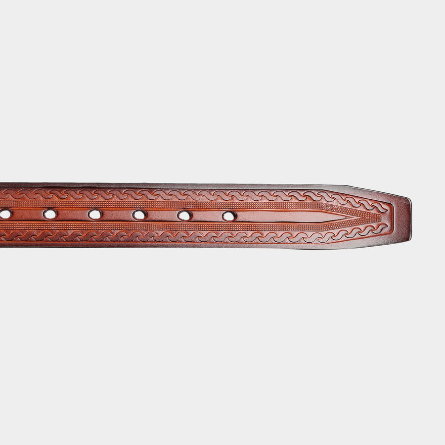 Men's Tan Polyurethane Casual Belt, , large image number null