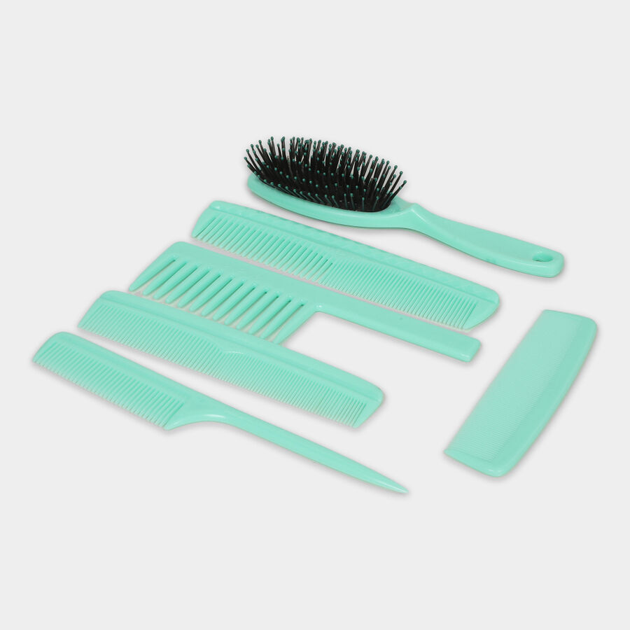Plastic Hair Comb Set of 6, , large image number null