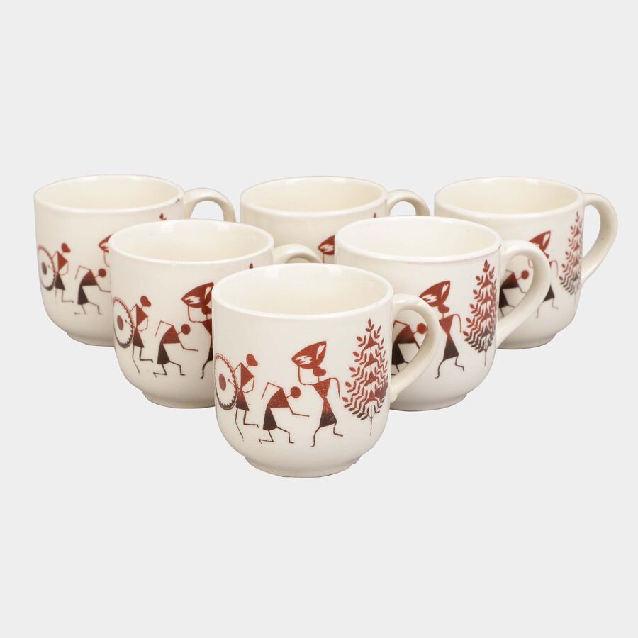 120 ml Stoneware Cup, Set of 6, , large image number null