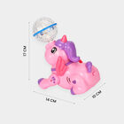 Kid's Dancing Unicorn Toy with Crystal Disco Light Ball, , small