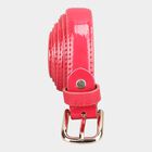 Women's Red Polyurethane Belt, , small image number null