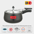 3 L Induction Pressure Cooker, Hard Anodised Aluminium, , small image number null