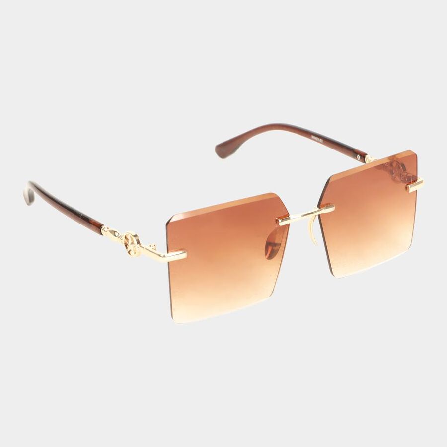 Women's Metal Gradient Rimless Sunglasses, , large image number null