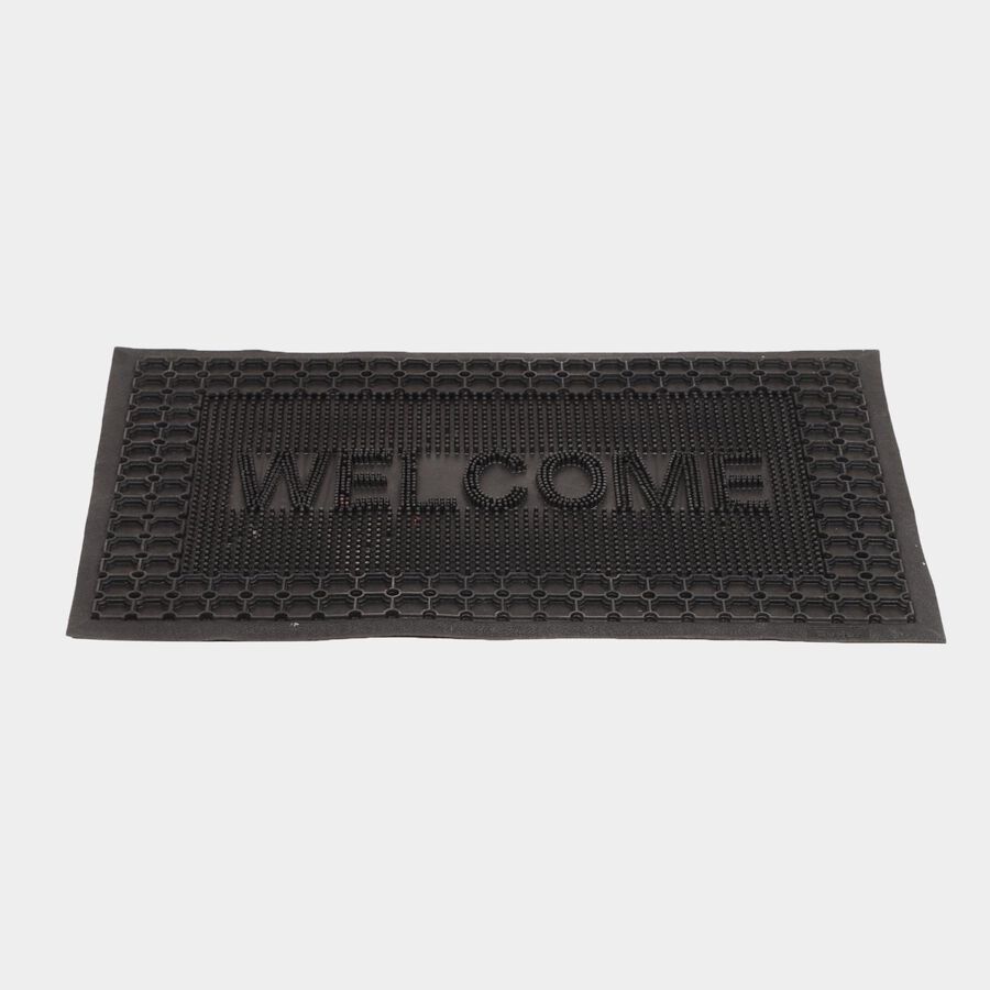 Anti-Skid Black Rubber Door Mat, , large image number null