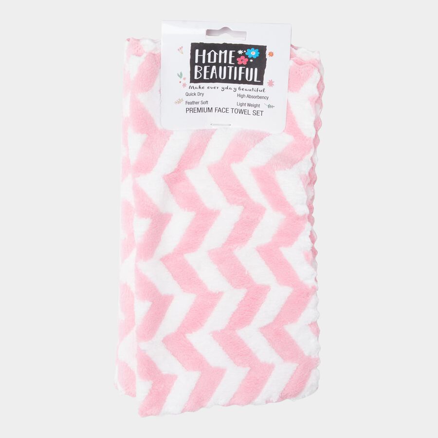 Microfiber Face Towel, Set of 3, 250 GSM, 25 X 25 cm, , large image number null