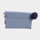 Women's Blue Polyurethane Sling Bag, , small image number null