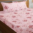 120 GSM Pink Polyester Double Bedsheet, , small image number null