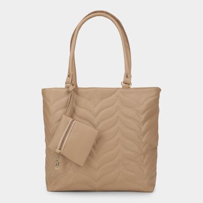 Women's Beige Pu Hand Bag