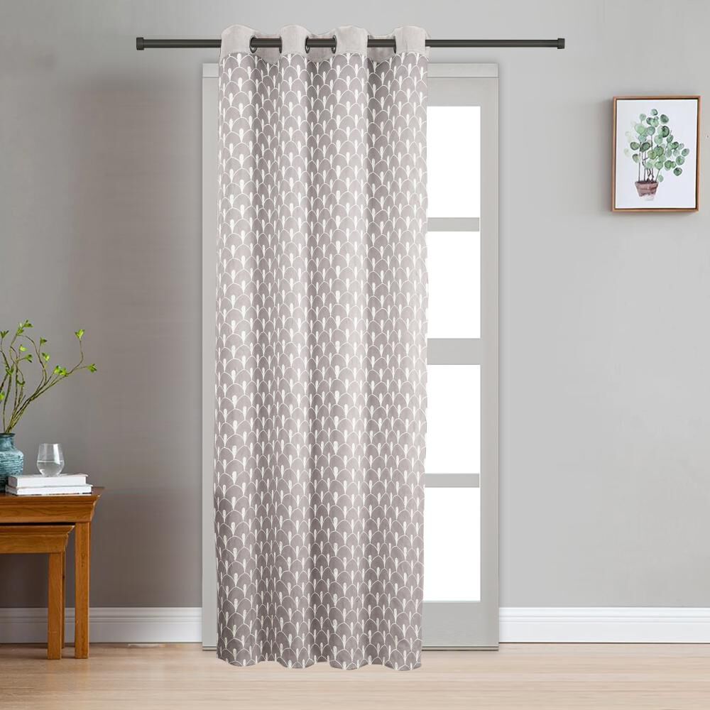Home Beautiful                         7ft. Grey Polyester Door Curtain