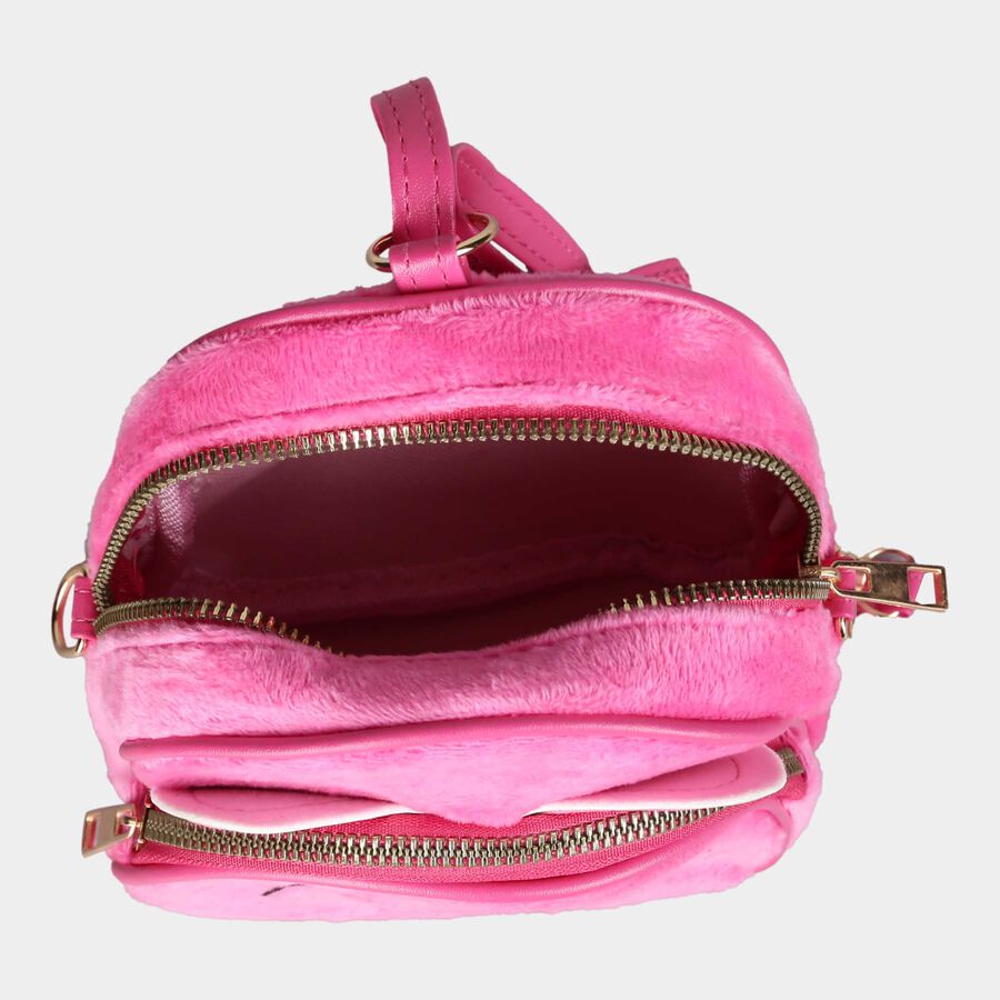 Kids' Furry Bag, Polyurethane, , large image number null