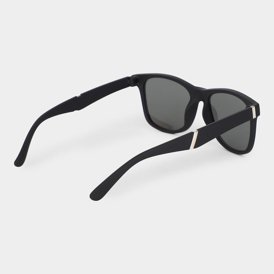 Men's Black Plastic Sunglass , , large