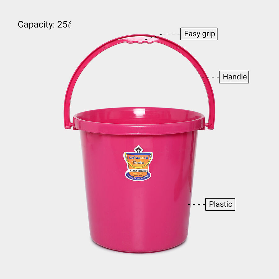 25 L Plastic Bucket, , large image number null