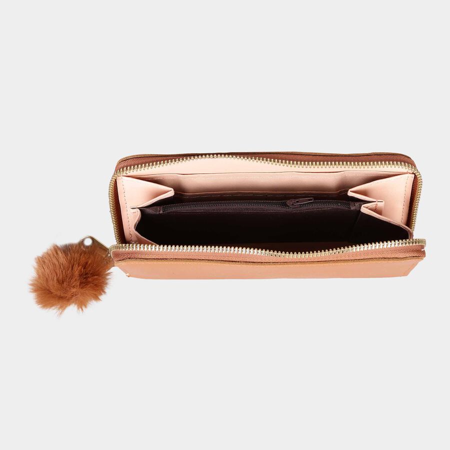 Women's Polyurethane Zipper Hand Pouch, , large image number null
