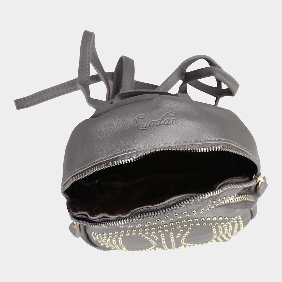Kid's Grey Polyurethane Bag, , large image number null