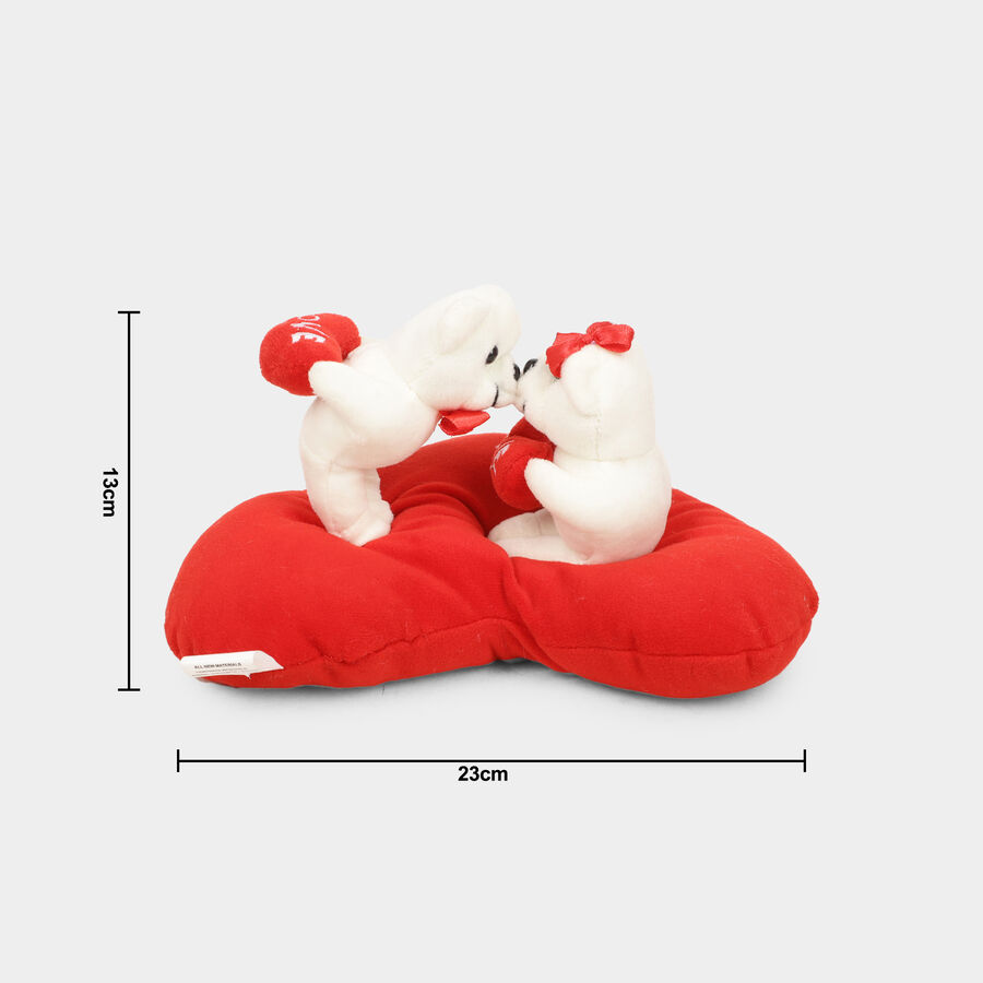 Red Fabric Teddy Bear, , large