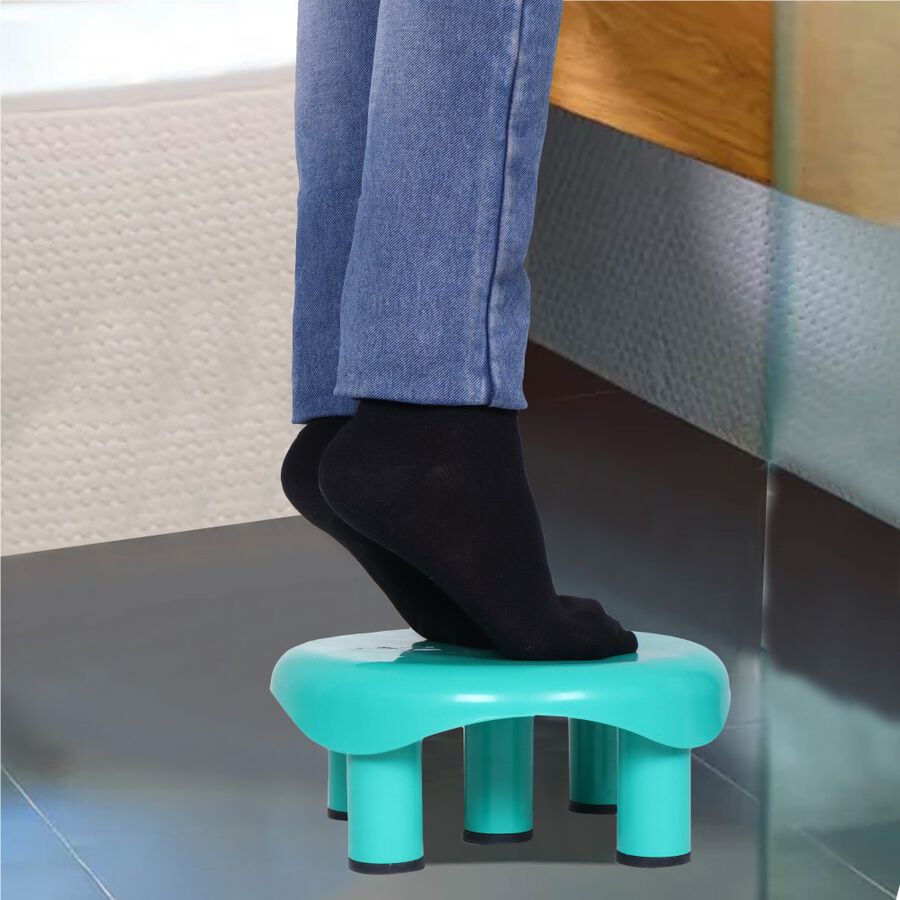 Green Plastic Bath Stool, , large image number null