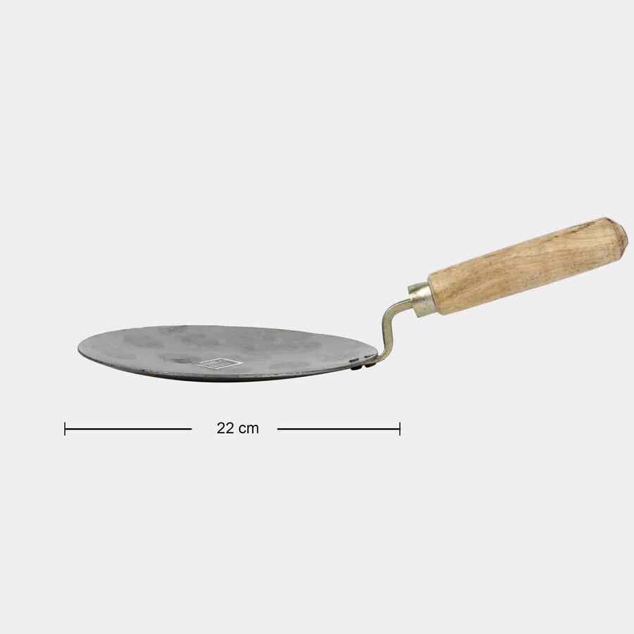 Iron Tawa With Wooden Handle (22cm), , large image number null