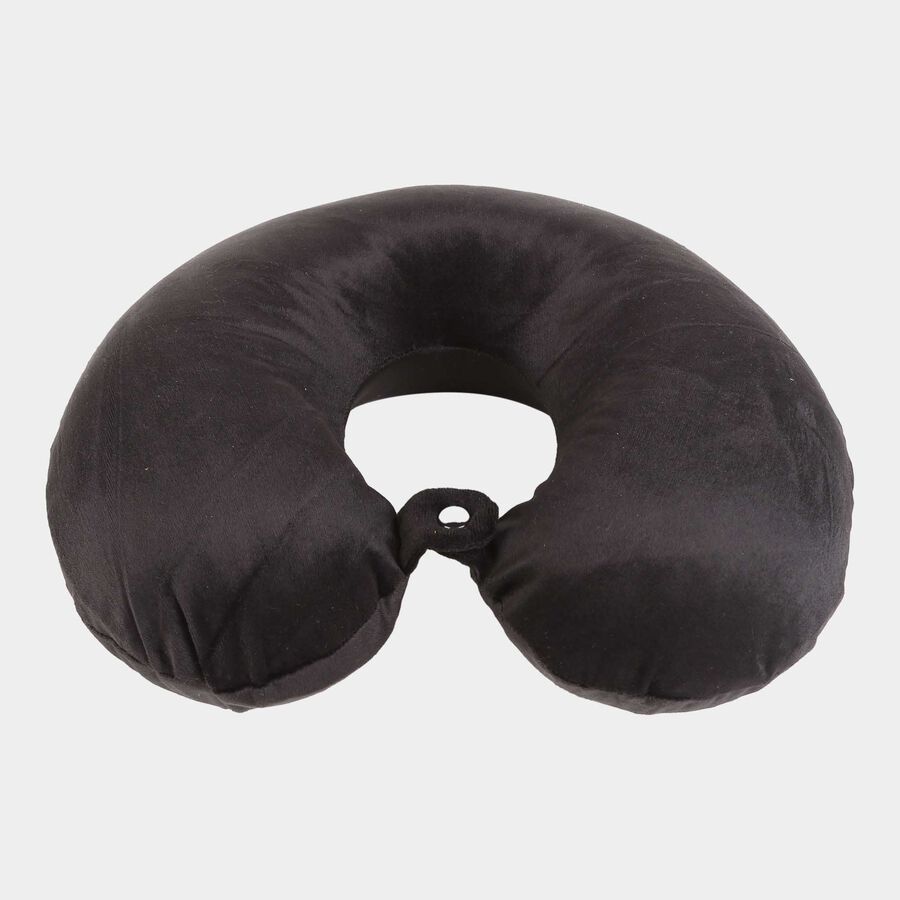 Black Memory Foam Neck Pillow, , large image number null
