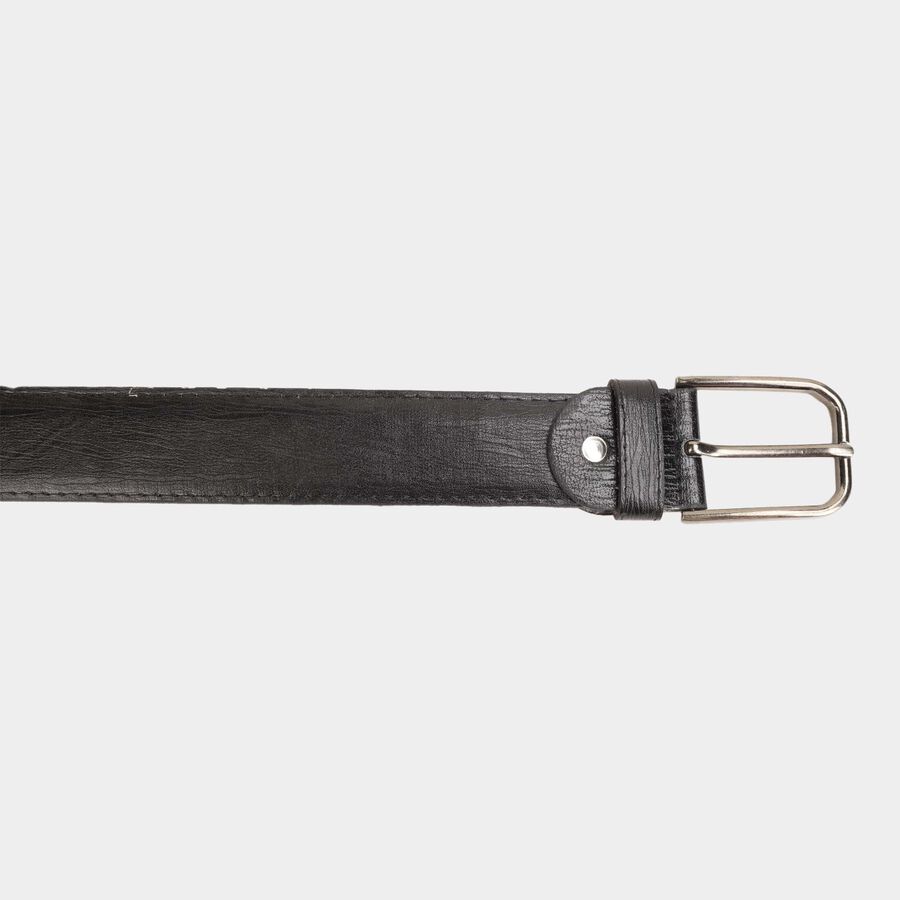 Men's Black Polyurethane Formal Belt, , large image number null