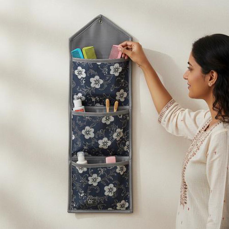 Grey Polyester Wall Hanging, , large