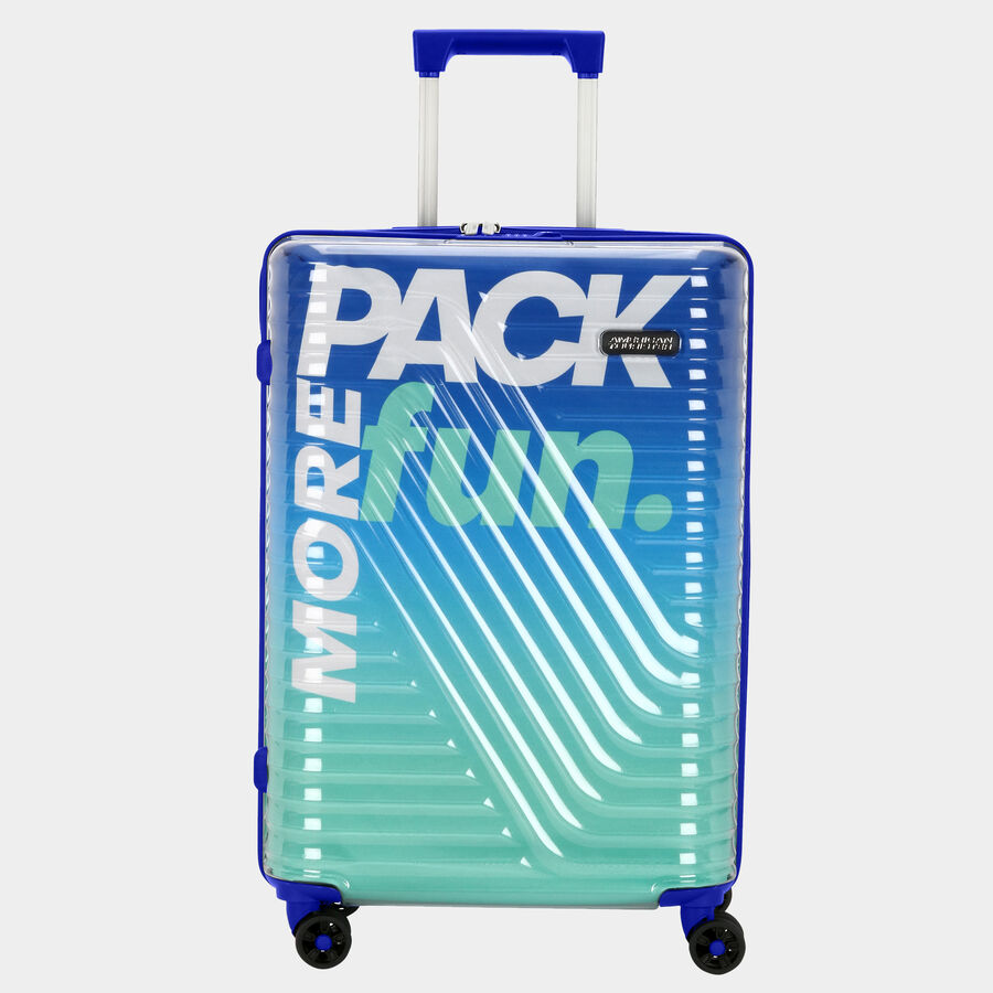 8-Wheel Multicolor Polycarbonate Hard Case Trolley, Medium, , large image number null
