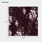 Blue Polyester Double bed Top Sheet , , small