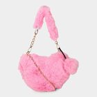 Kid's Pink Nylon/Polyester Hand Bag, , small