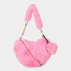Kid's Pink Nylon/Polyester Hand Bag, , small