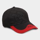 Men's Black Fabric Cap, , large image number null