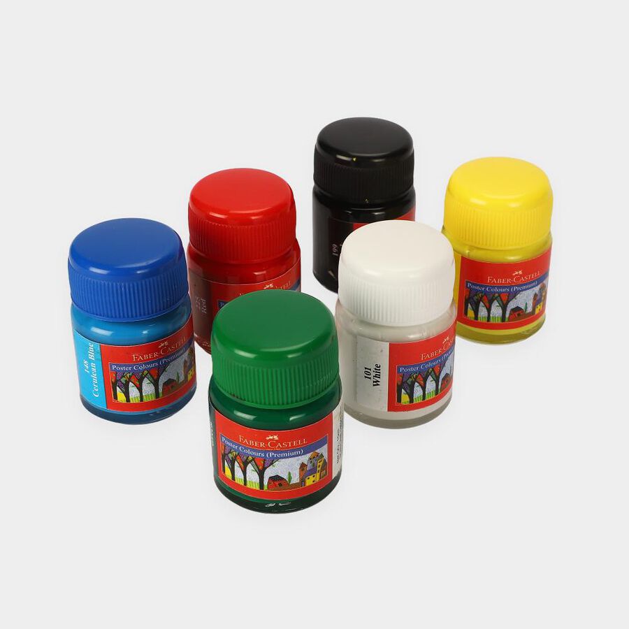 Faber-Castell 6 Poster Colours Set, , large