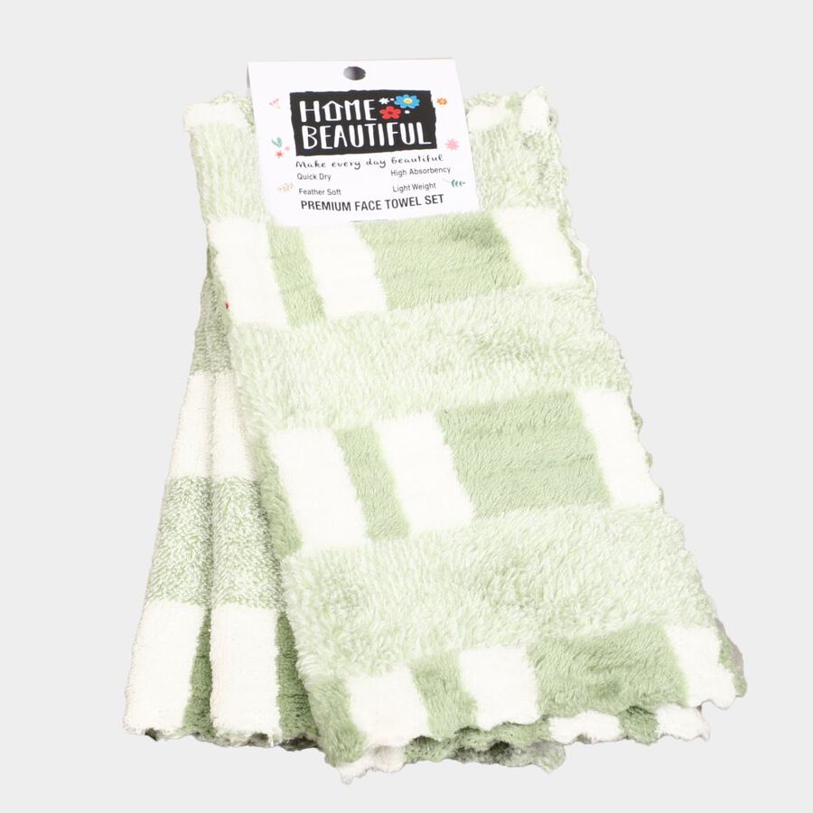 330 GSM Green Microfiber Face Towel, , large image number null
