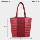 Women's Maroon Polyurethane Hand Bag, , small image number null