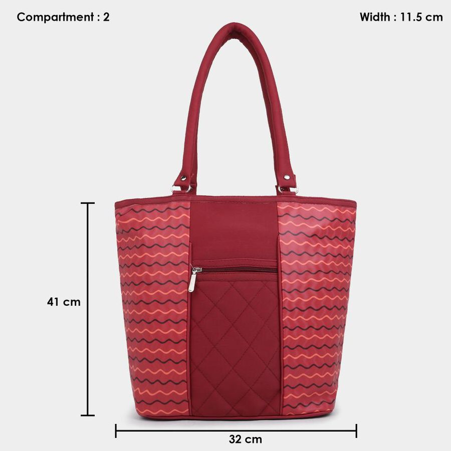 Women's Maroon Polyurethane Hand Bag, , large image number null